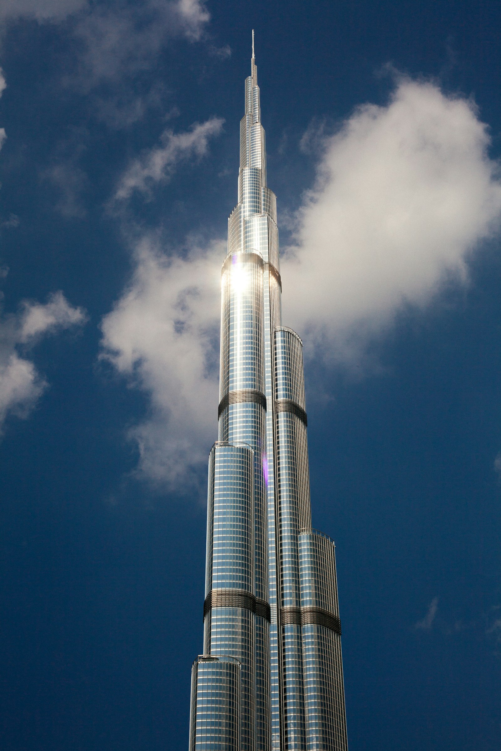 Dubai skyline towers under bright blue sky — Gulf corporate editorial, Riyadh Dubai executive cue